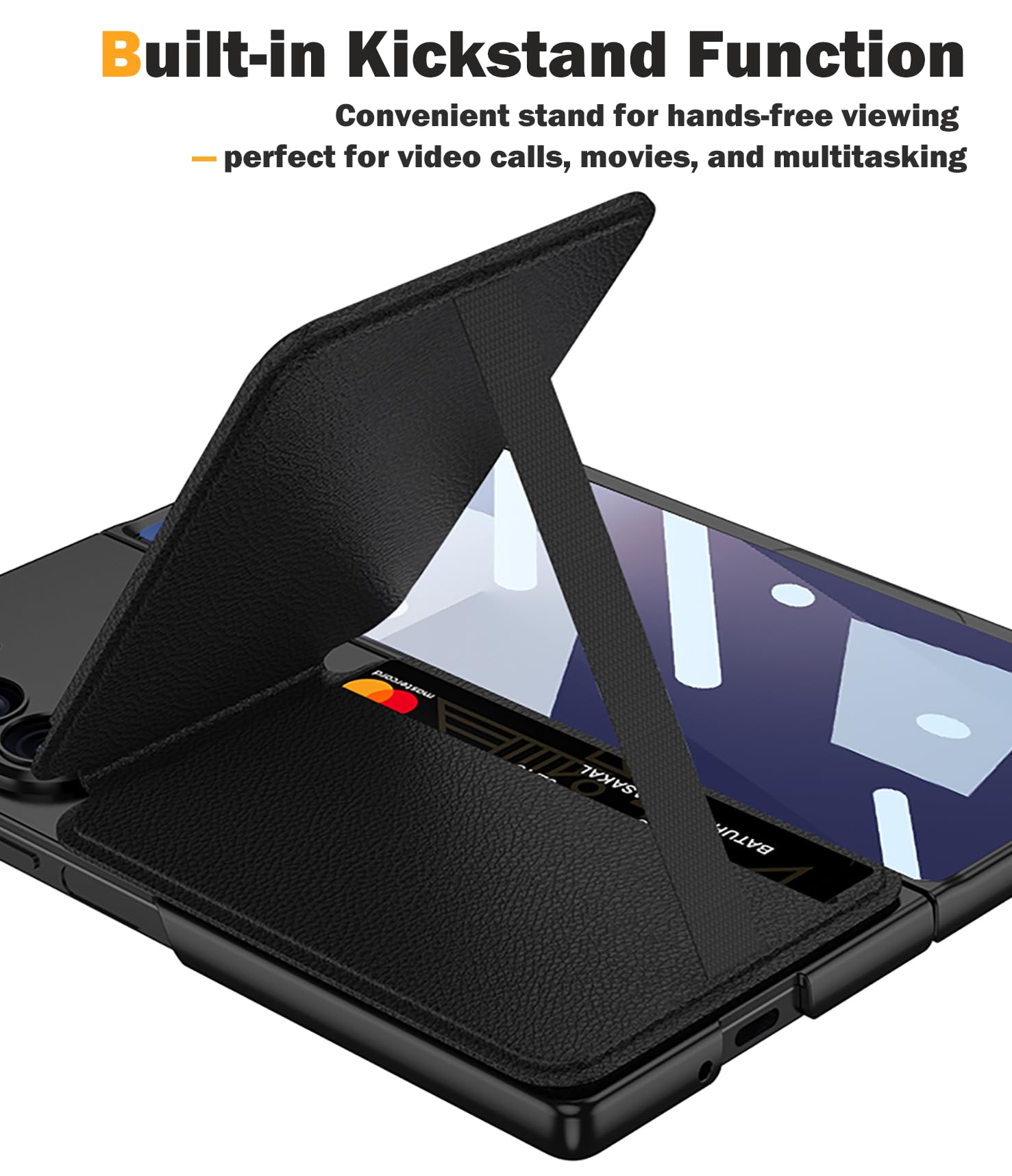 Amazon.com: SHIEID Galaxy Z Fold 7 Case with Card Holder, Front